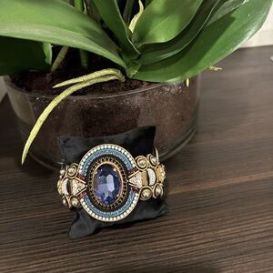 Izabela Felinski Blue and Gold Bracelet